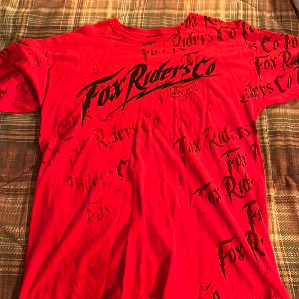 Fox short sleeve graphic tee size large
